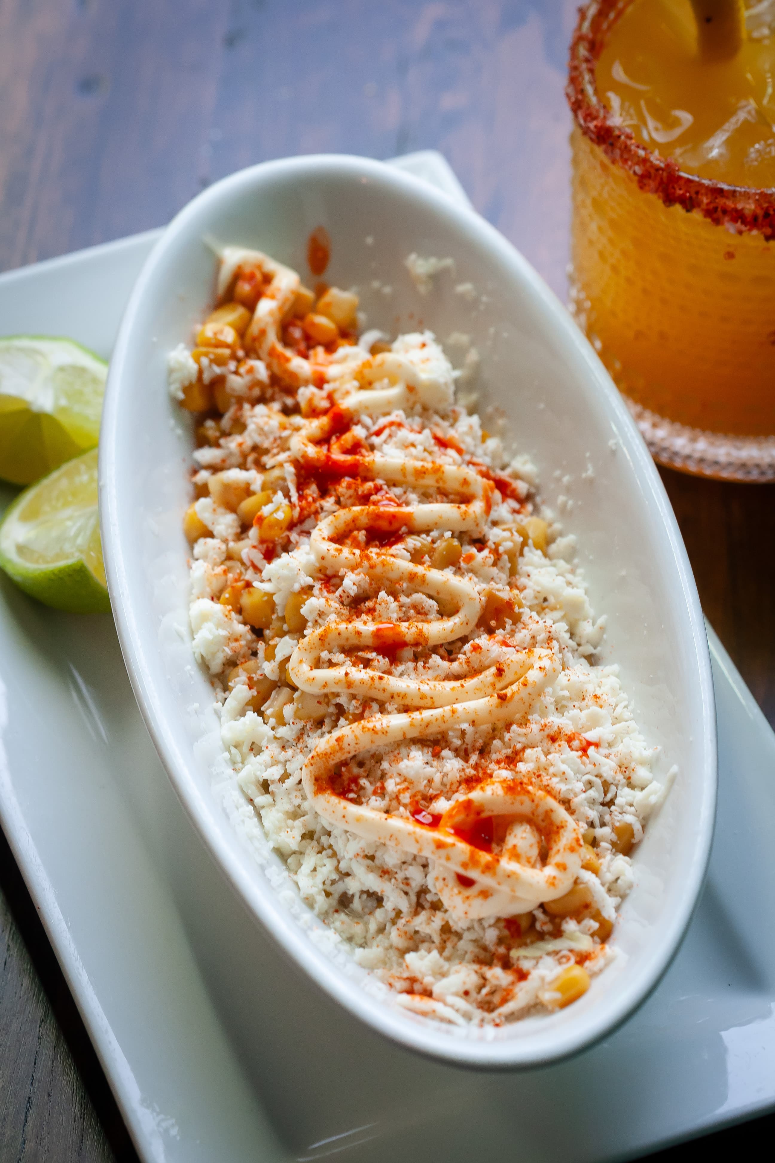 Esquites Mexican street corn salad
