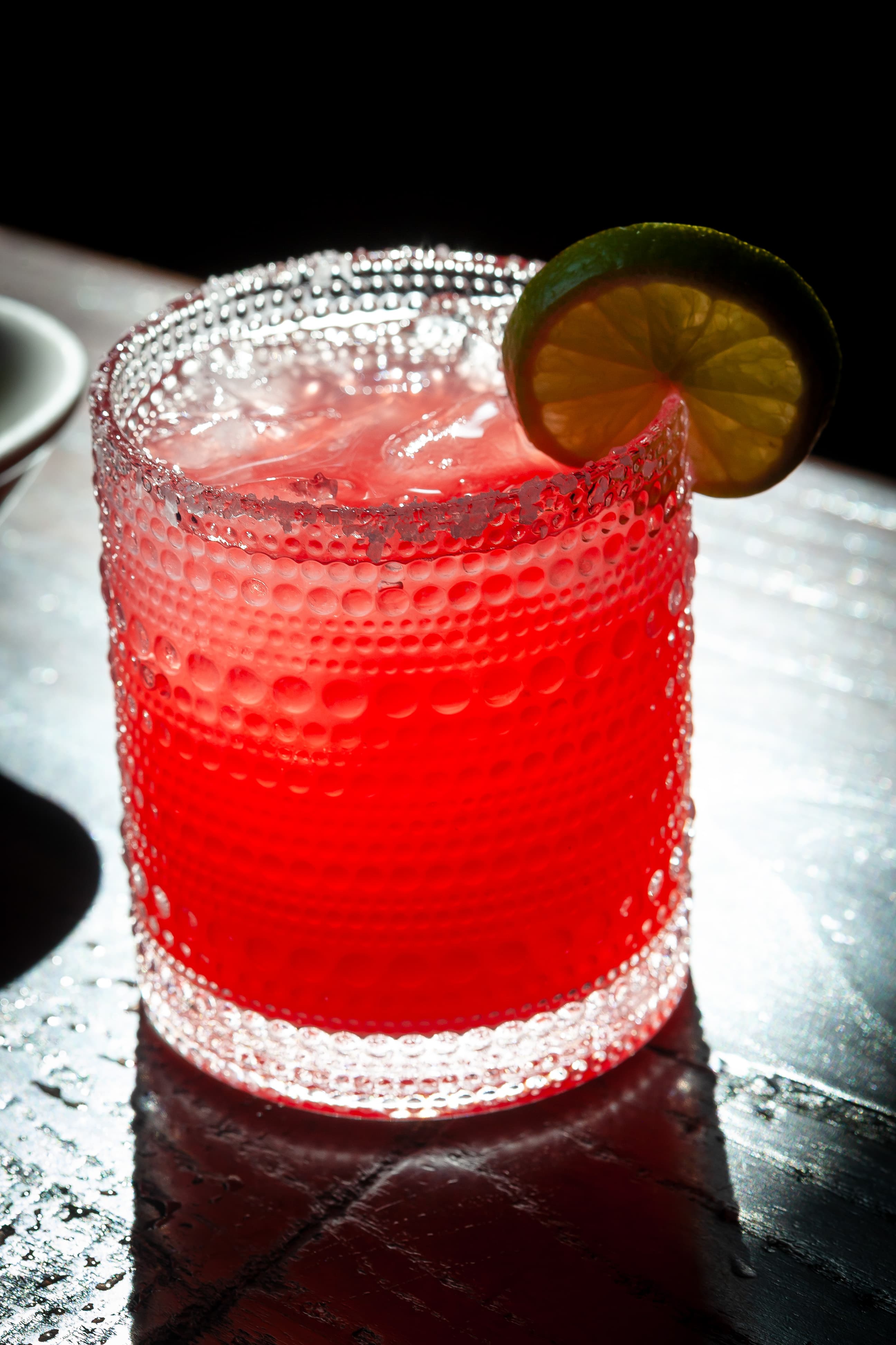 House margarita with salted rim