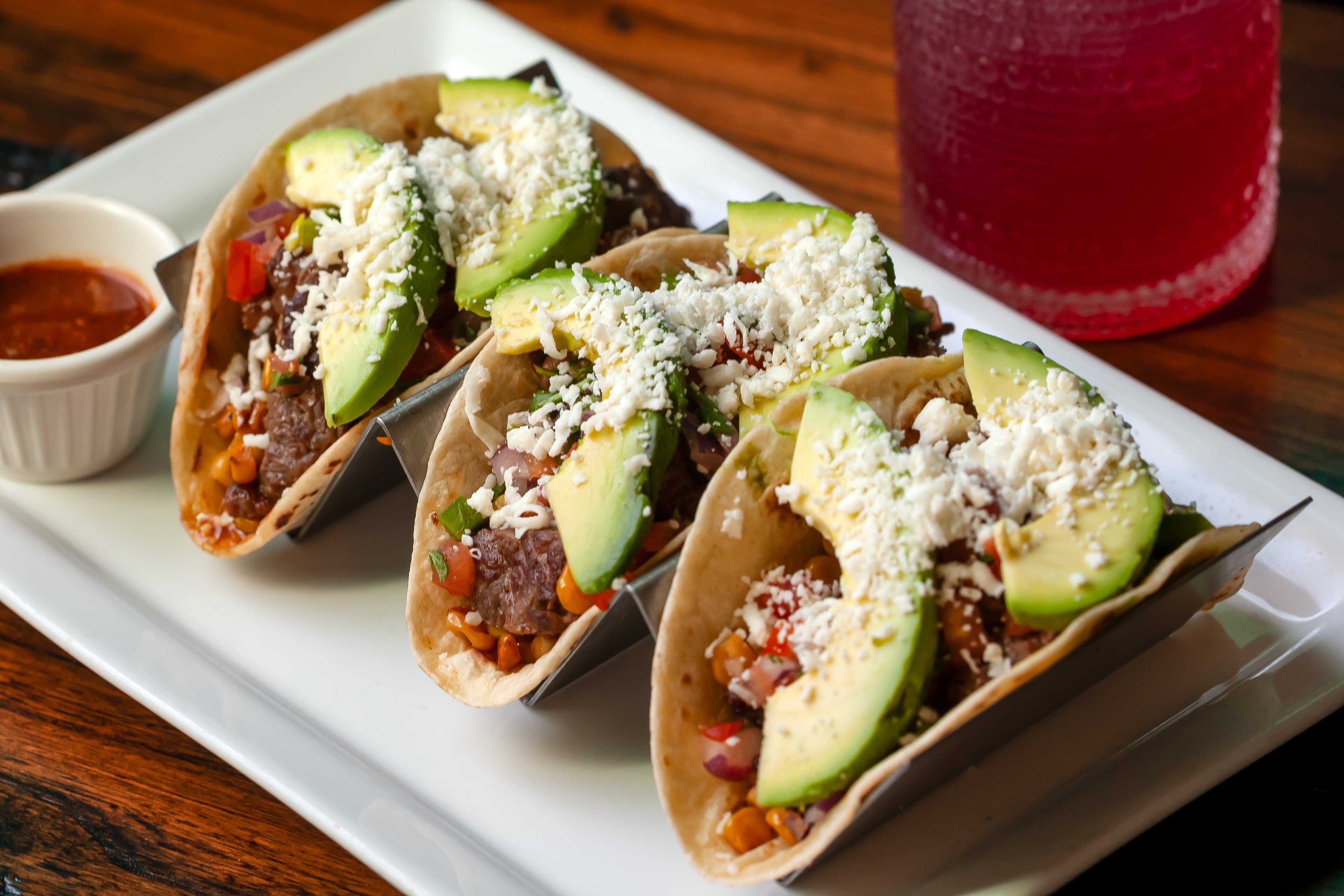 Caldera Ribeye Tacos close-up