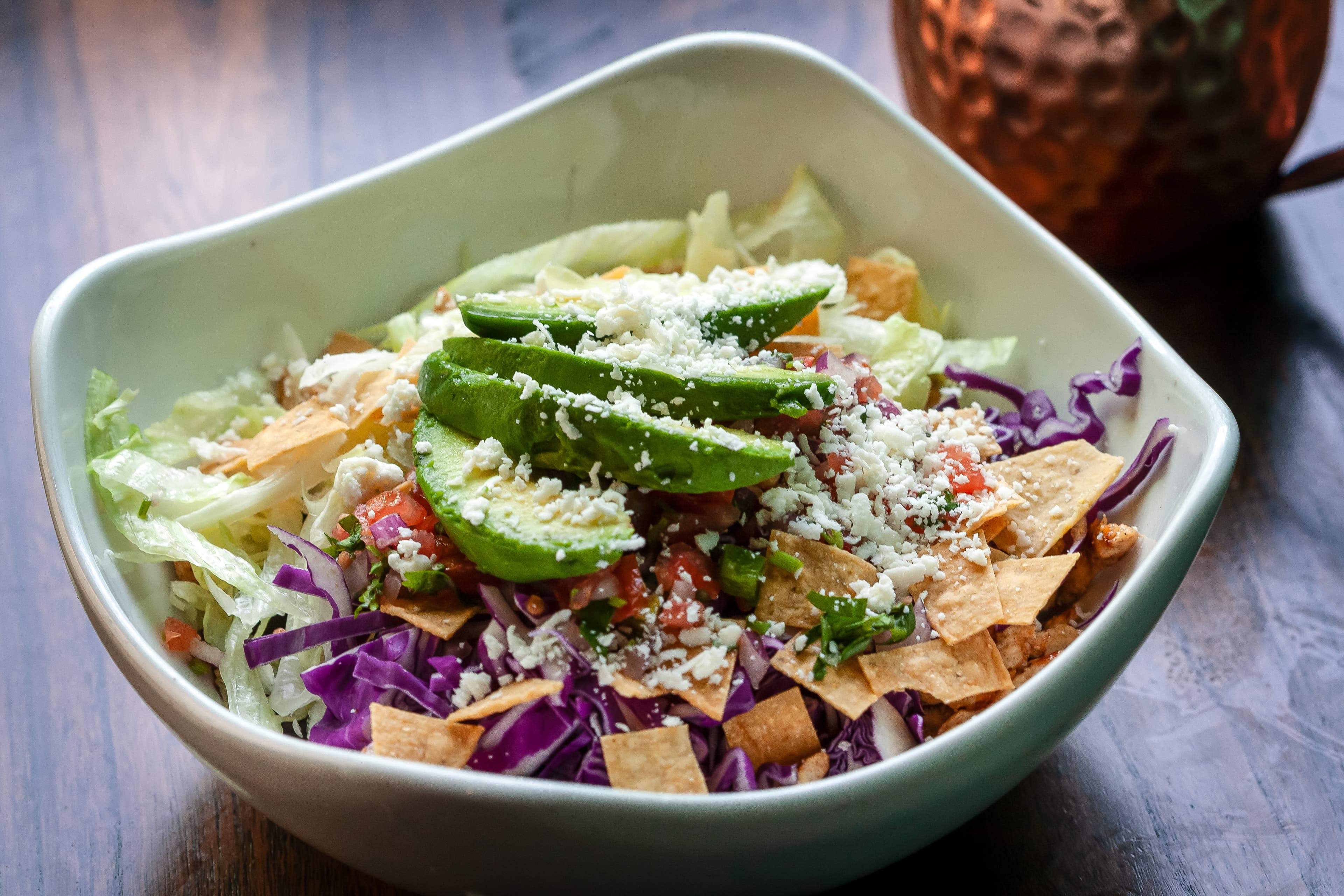 Fit Bowl with avocado and queso fresco