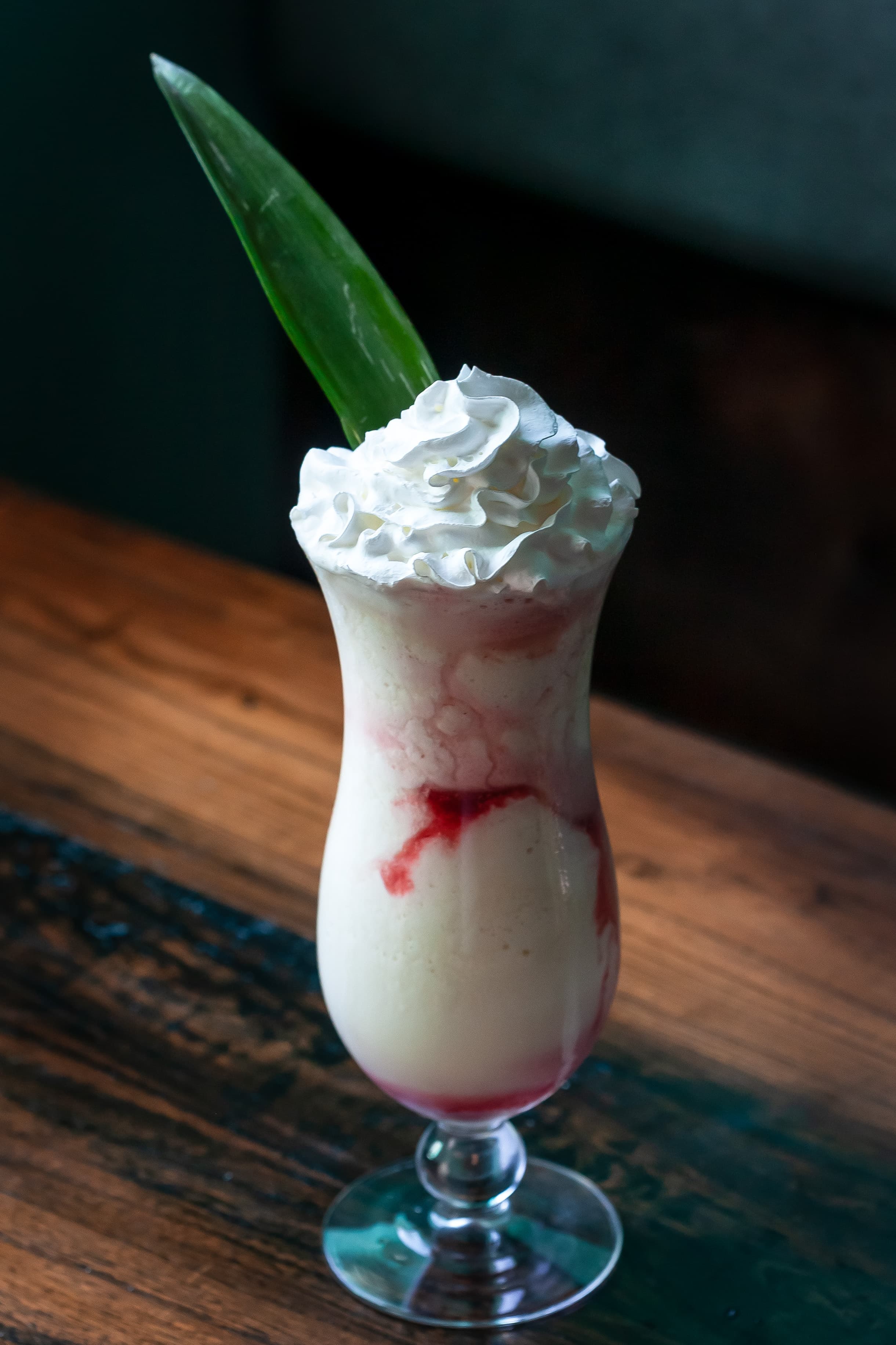 Pina Colada with whipped cream