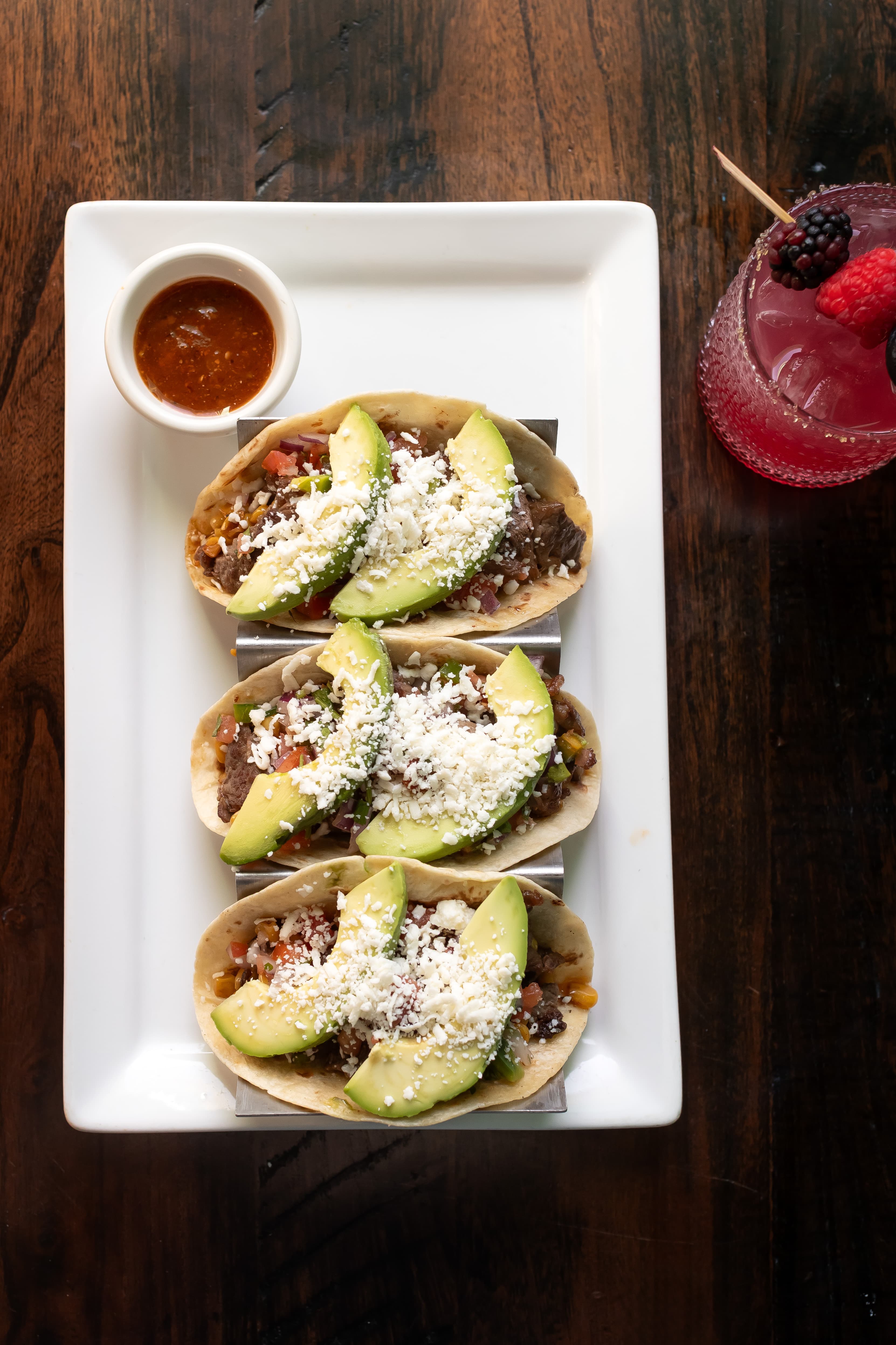 Caldera Ribeye Tacos with avocado